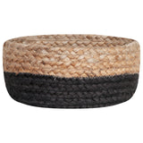 BLACK / NATURAL JUTE BASKET BOWLS SET