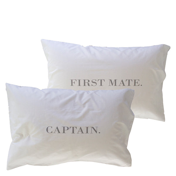 CAPTAIN / FIRST MATE PILLOWCASE SET