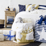 CLASSIC STRIPE SANTA SACK / BLUE STAR