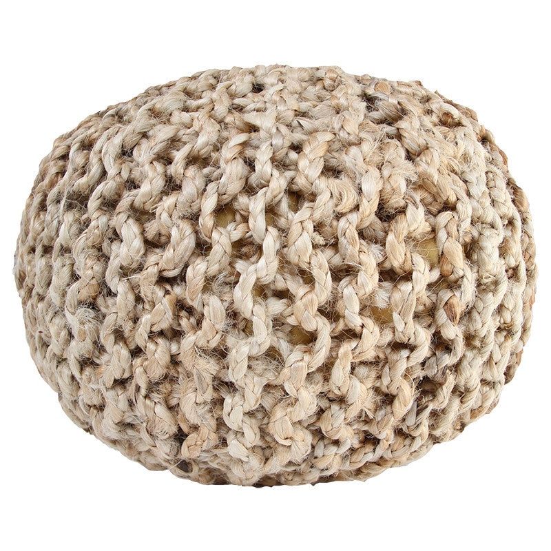 NATURAL JUTE OTTOMAN