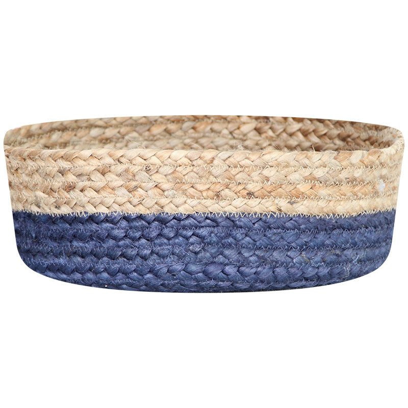 NAVY / NATURAL JUTE BASKET BOWLS SET