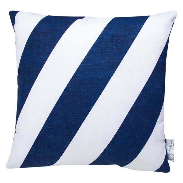 THICK STRIPE - NAVY CUSHION COVER