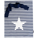 CLASSIC STRIPE SANTA SACK / BLUE STAR