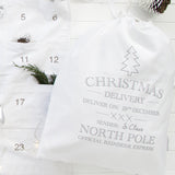 CHRISTMAS DELIVERY SANTA SACK - SILVER