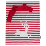 CLASSIC STRIPE SANTA SACK / RED DEER