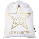GOLD STAR SANTA SACK