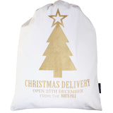 GOLD TREE SANTA SACK