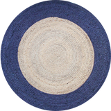 NAVY / NATURAL JUTE RUG