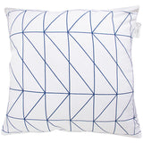 GEOMETRIC WHITE CUSHION COVER
