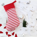 CLASSIC STRIPE SANTA SACK / RED STAR