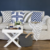 THICK STRIPE - NAVY CUSHION COVER