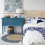 FLAG STRIPE NAVY/  LIGHT BLUE CUSHION COVER