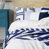 FLAG STRIPE NAVY/  LIGHT BLUE CUSHION COVER