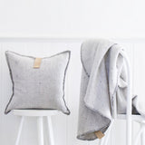 PORTSEA ROUND THROW BLANKET GREY