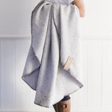 PORTSEA ROUND THROW BLANKET GREY