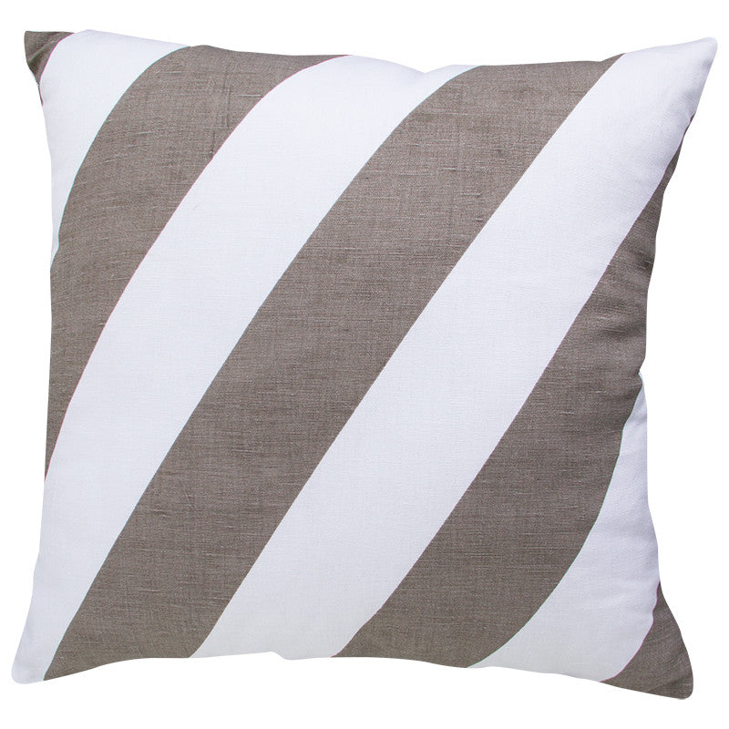 THICK STRIPE - GREY CUSHION COVER