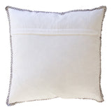 NAVY / GREY MERINO WOOL BLEND CUSHION 55cm x 55cm