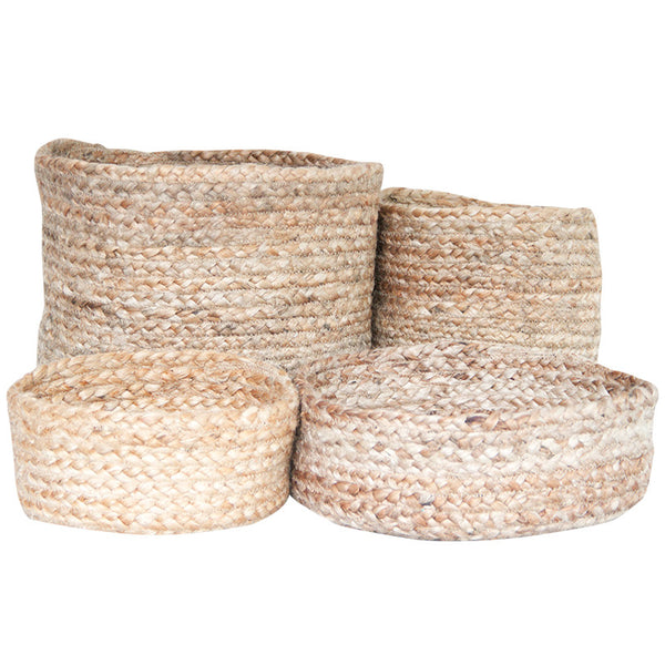 NATURAL JUTE BASKET - LARGE – CABIN CO